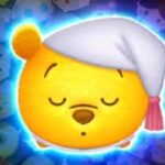 「ツムツム x Tsum Tsum」使用5變4技能達到1000萬分~~ おやすみプー  Winnie the Pooh Good Night Pooh 晚安維尼