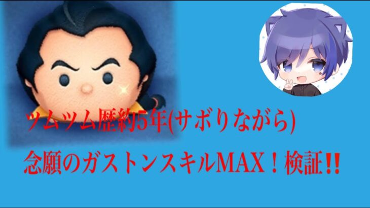 【ツムツム】念願のガストンスキルMAX‼️アイテム別検証‼︎