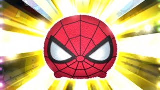 「ツムツム x Disney Tsum Tsum Marvel」沒有使用技能 VS 使用5變4技能~~ Spider Man スパイダーマン 蜘蛛俠