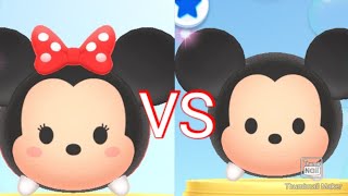 【ツムツムランドVSシリーズ】初期ミッキー VS 初期ミニーはどちらがスコア稼げる？