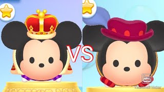 【ツムツムランドVSシリーズ】王子ミッキー VS キングミッキーはどちらがスコアを稼げるか？