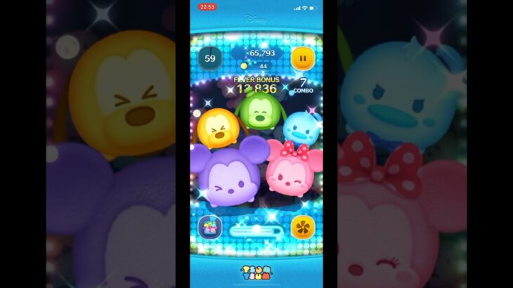 【ツムツム】カラフルミッキー／スキル4  #disney #ディズニー #disneygame #ツムツム #tsumtsum #ゲーム #カラフルミッキー#shorts