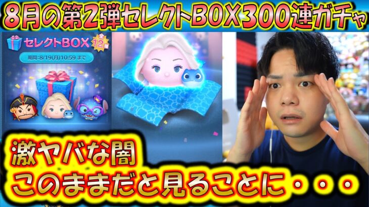 深すぎる闇を見ることになる？！8月の第2弾セレクトBOX300連ガチャ確率検証！【こうへいさん】【ツムツム】