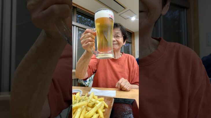 94歳ツムツムおばあちゃん今日も日帰り温泉♨️で乾杯🍻👵♥️