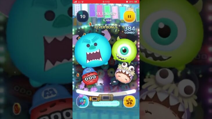スキル1で7400枚！モンスタセット　#ツムツム