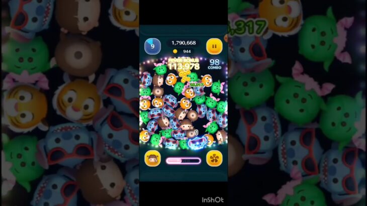 【ツムツムVSシリーズ】ロッツォ＜チャーム＞ VS ブー＜チャーム＞はどちらがコイン稼げるか？ #shorts