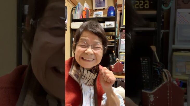 ９４歳ツムツムばあちゃん朝のご挨拶👵洗濯日和☀️主婦にとっては嬉しい朝❤️一日頑張ります💪👵