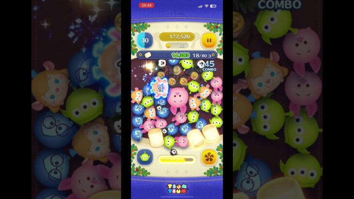 ツムツム毎日投稿20日目 #ツムツム #ディズニー #ツムツムコイン稼ぎ初心者 #ゲーム