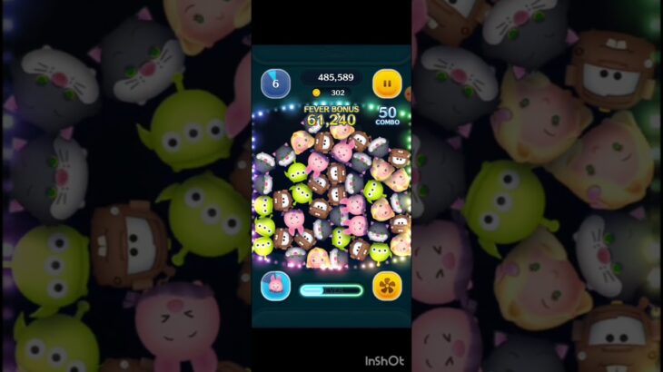 【ツムツムVSシリーズ】ダンシングジーニー VS さむがりピグレットはどちらがコイン稼げるか？ #shorts