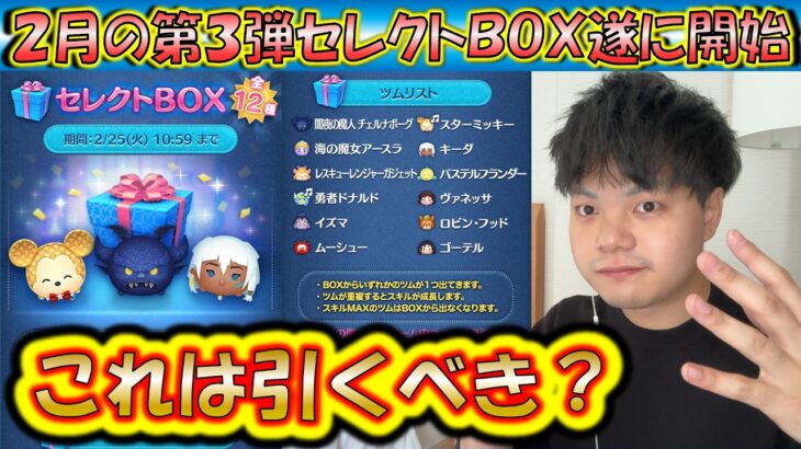 これは引くべき？2月の第3弾セレクトBOX開始！各ツムの低スキルコイン稼ぎ力をデータで紹介！2025【こうへいさん】【ツムツム】