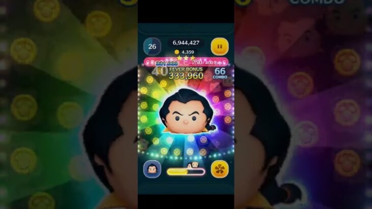 がんばれガストン。　スクラッチ、こんなことある？！　#ツムツム #ディズニー #disney #tsumtsum