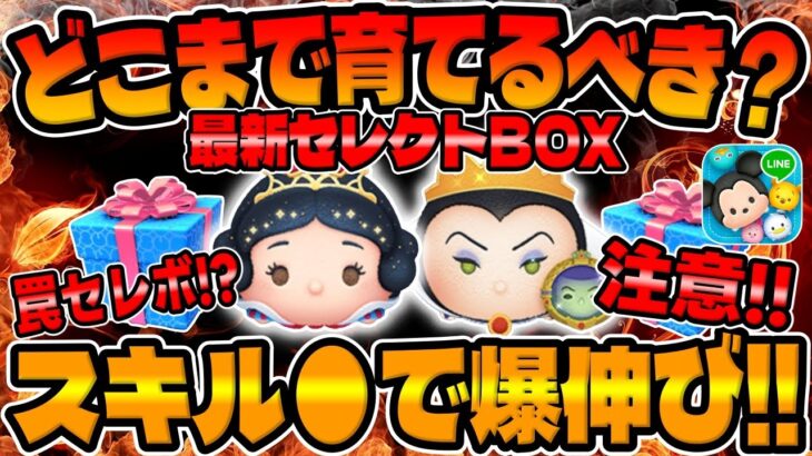 【ツムツム】注意！ガチャ引く前に必ず見て!罠セレボじゃね!?女王＆鏡はどこまで育てるべき!?【最新セレクトボックス】