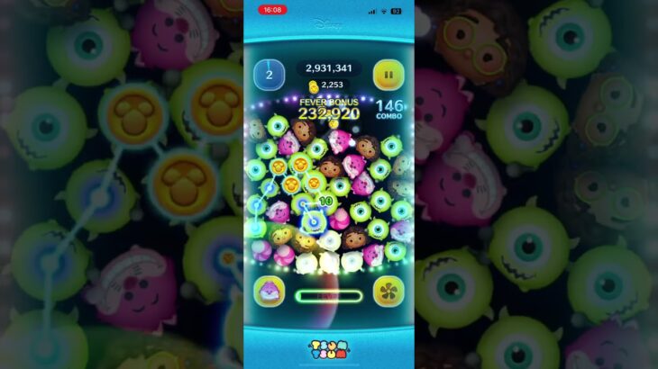 〜普通の人はこんなもん〜チェシャ猫チャームスキル1  2200枚#ツムツム #ゲーム #ツムツム初心者