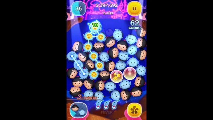アラジニ　スキル1で２回もSHOWTIME！？　#ツムツム #ツムツムハート交換グループ #ゲーム #shorts