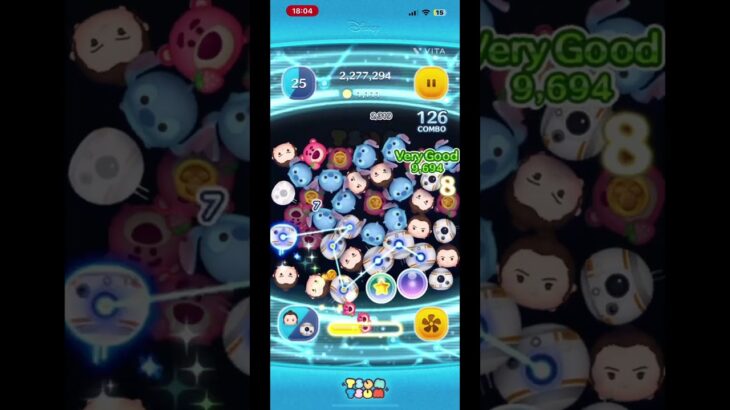 ツムリクエスト:レイ&BB8#ツムツム #ツムツムハート交換グループ #ゲーム #shorts