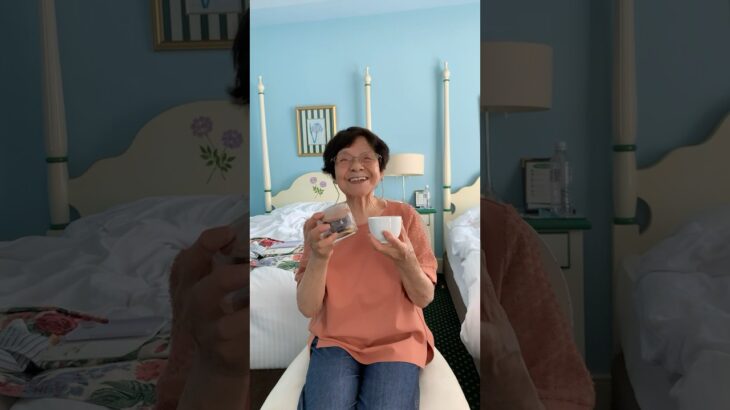 ９４歳ツムツムおばあちゃん朝のご挨拶👵思いがけない福島旅行🥰今日は猪苗代湖👍楽しんで来ます👵❤️❤️❤️