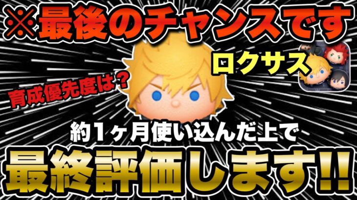 【ツムツム】ロクサス最後の確率アップ！1ヶ月使いこんだ上での最終評価！
