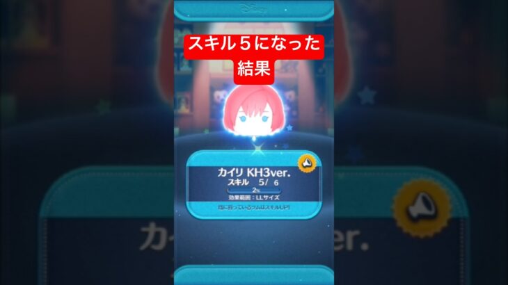 スキル５になった結果・・・　カイリKH3ver.【ツムツム】