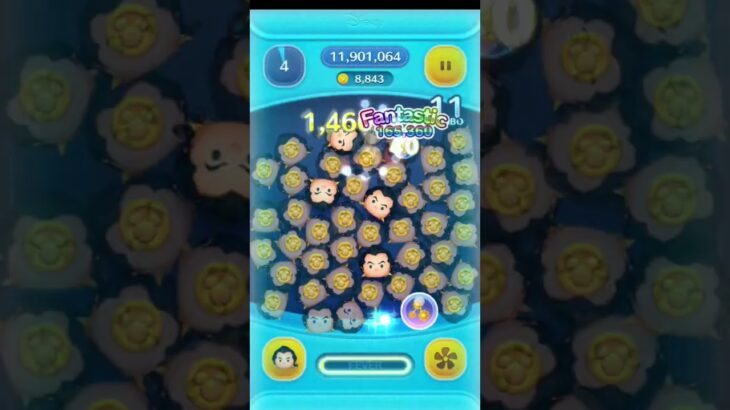ガストン　Skill6　3回消しで万枚達成!! #ツムツム #サクッと