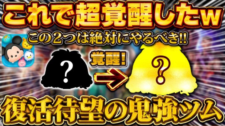 【ツムツム】え！？たったこれだけで超覚醒したw w復活待望の鬼強ツムで絶対にやるべきことを紹介！！最終決戦フック船長！