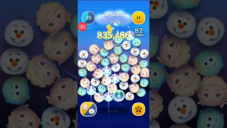 【ツムツム】コイン稼ぎ！エルサ&オラフ 5879枚（涙）