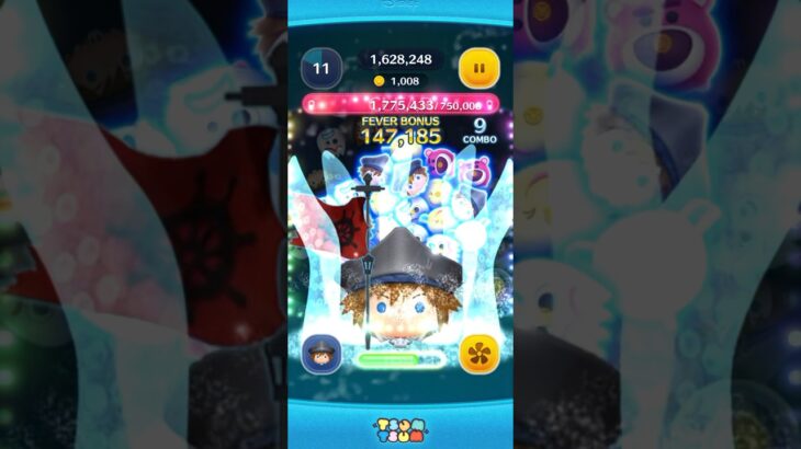 本編の演出そのままで登場！？#パイレーツソラ 使ってみた#ツムツム　#ディズニー　#キンハー